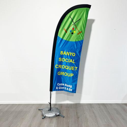 Banyo Social Croquet Feather Flags