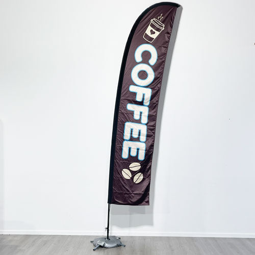 Coffee flag custom printed