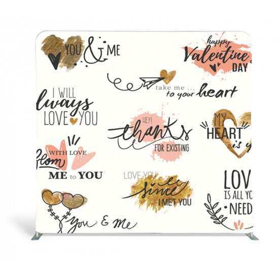 8ft double sided media wall