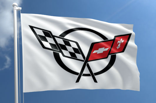 corvette printed Flag