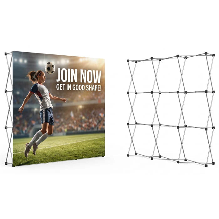 Fabric Popup Media Wall