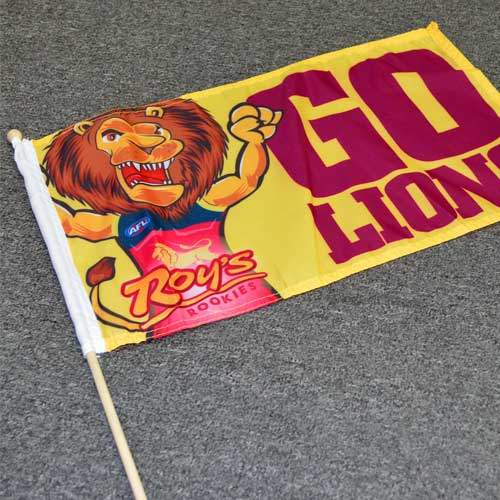 AFL Lions Hand Flag