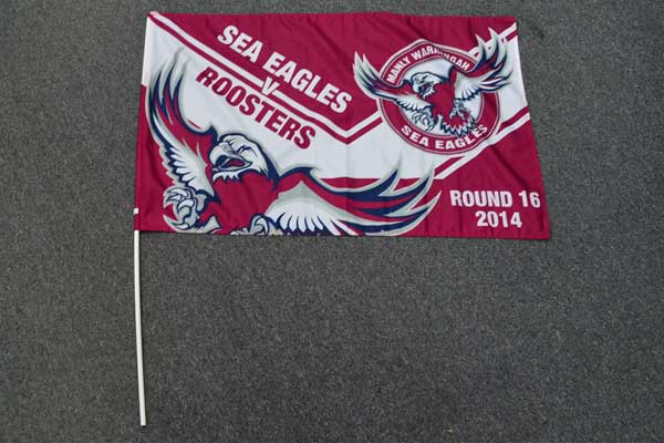 Sea Eagles Printed Hand Flag